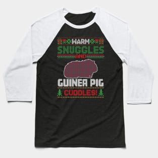 Guinea Pig Christmas Pajama Ugly Christmas Sweater Baseball T-Shirt